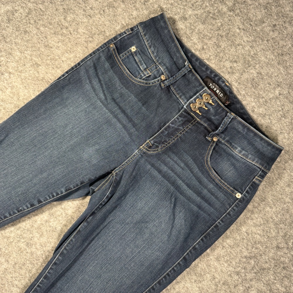 Torrid Premium Jegging Jeans Womens 12R Dark Wash High Rise‎ Ankle Zip Skinny